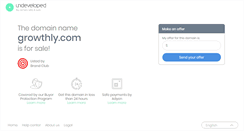 Desktop Screenshot of growthly.com